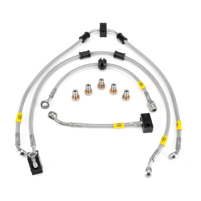 Przewody hamulcowe w oplocie w układzie fabrycznym do Suzuki GSX-S1000F, GT and GSX-S1000 ABS (2021-2022) Flexible